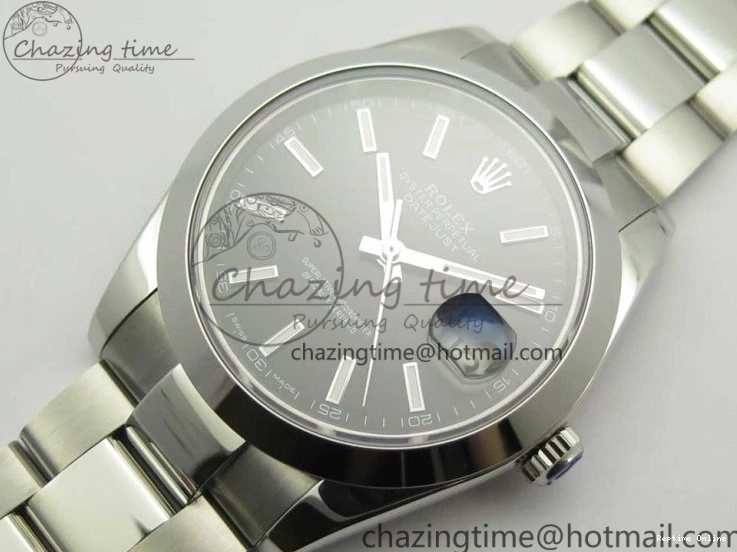 0114 DateJust II 126334 41mm SS BP 1:1 Best Edition Black Dial Sticks Makers on Oyster Bracelet ZeroBulk 3325